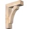 Ekena Millwork Legacy Block Smooth Bracket w/ Offset Brace, Douglas Fir, 7 1/2"W x 26"D x 34"H BKT0806X26X34LEC05SDF - alternate 1